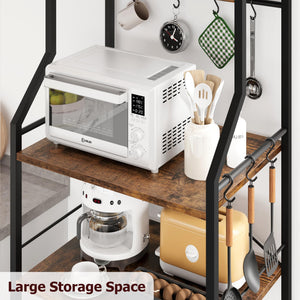 5-Tier Kitchen Baker's Rack with Microwave Stand