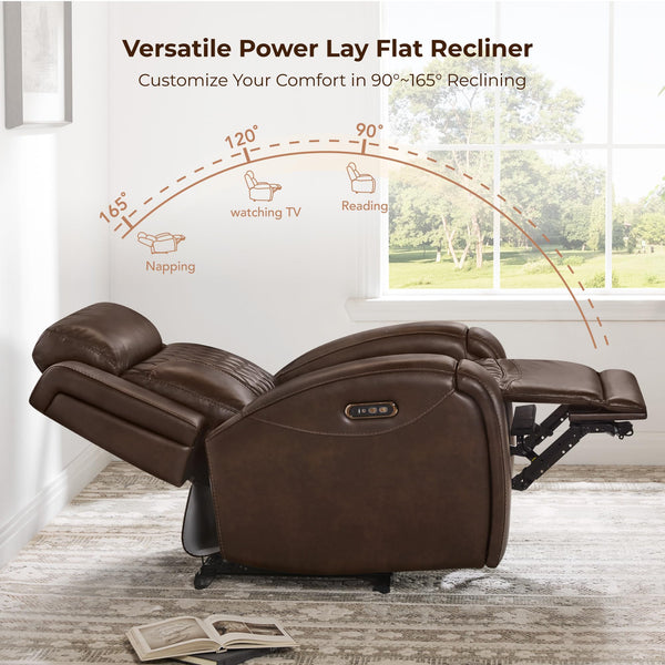 Power Recliner Chair with Adjustable Headrest & USB Ports