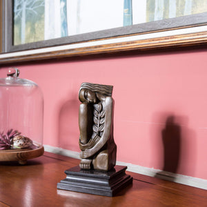 Abstract Bronze Female Sculpture