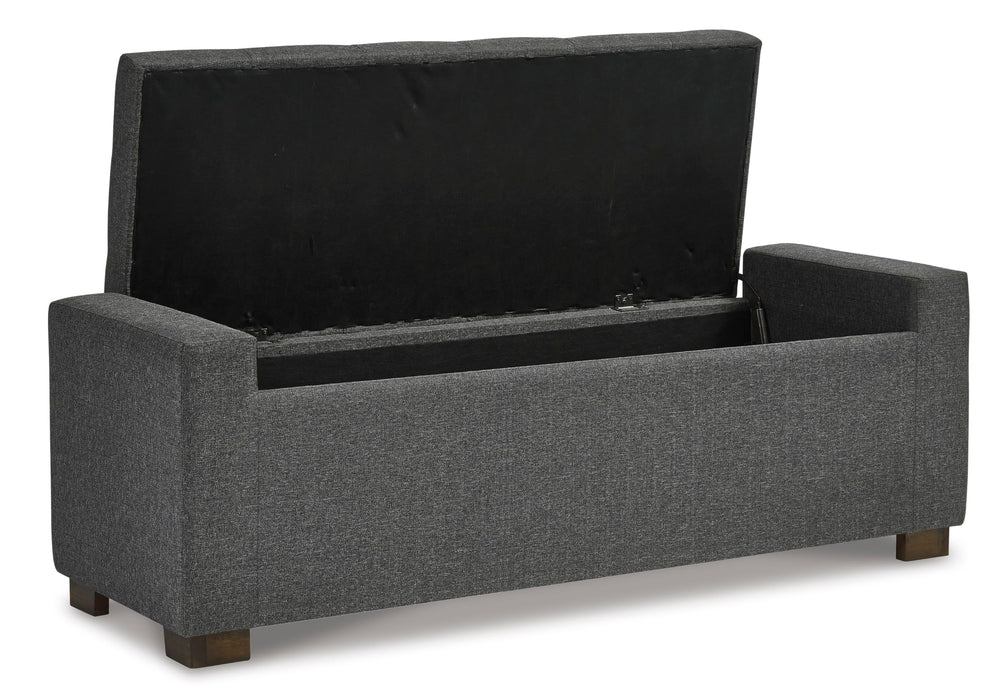 Tufted Storage Bench with Hinged Lid