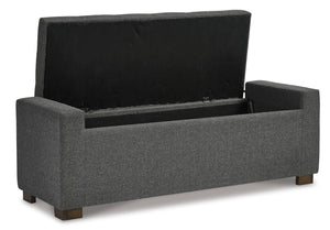 Tufted Storage Bench with Hinged Lid