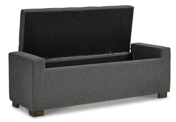 Tufted Storage Bench with Hinged Lid