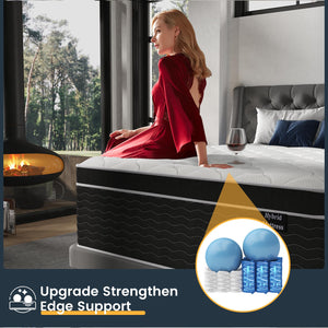 Hybrid Gel Memory Foam Mattress with Pocket Springs