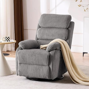 360° Rocking Recliner Chair with Footrest