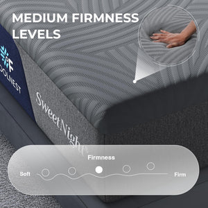 King Size Gel Memory Foam Mattress – Cooling, Pressure Relief, Multi-Size