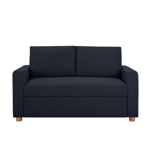 Convertible Sleeper Loveseat with Pocket Coils & Boucle Fabric