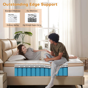 Queen Hybrid Mattress 12 Inch – Memory Foam & Pocket Springs