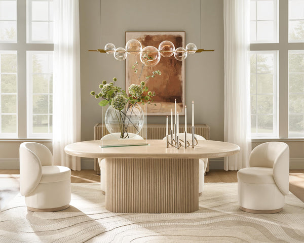 Ellipse Glass Vase — Modern Sculptural Decorative Vase
