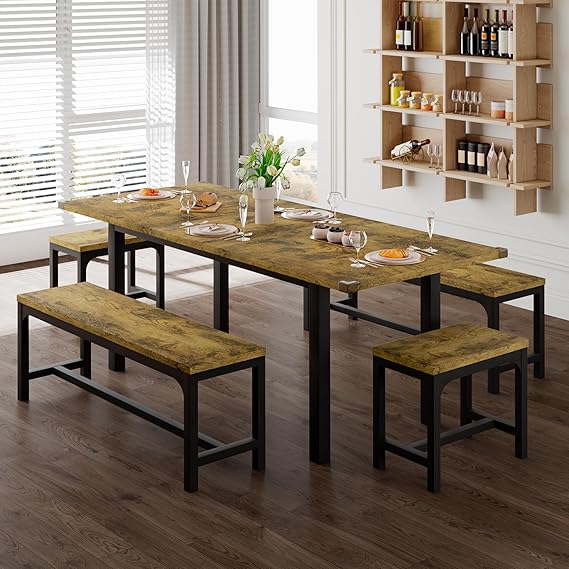 5-Piece Extendable Dining Table Set