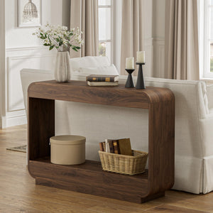 43" Waterfall Console Table for Entryway & Living Room