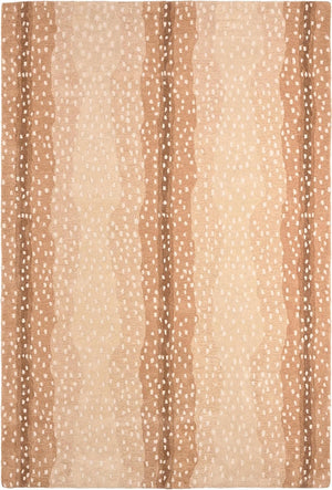 Hand-Tufted Wool Runner Rug – Antelope Pattern