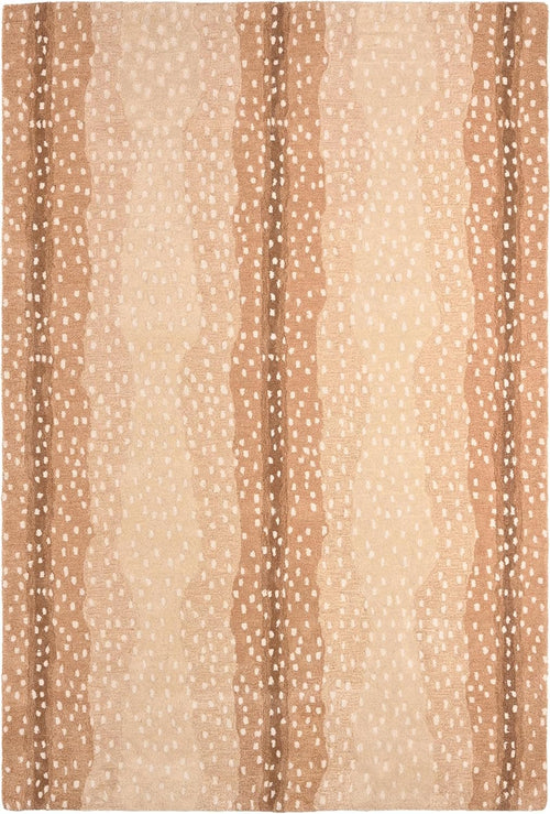 Hand-Tufted Wool Runner Rug – Antelope Pattern