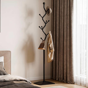 Metal Coat Rack with 8 Hooks