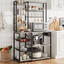 Baker's Rack with Power Outlet & Wire Basket