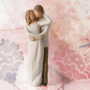 Couple Figurine Hand-Painted Resin Sculpture