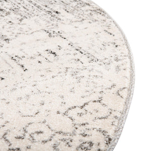 Round Area Rug 6ft – Polypropylene Machine Made Abstract Modern
