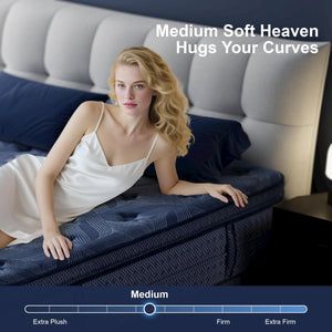 14-Inch Hybrid Pillow Top Mattress – Medium Plush, Memory Foam & Pocket Coils
