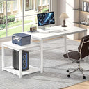 63-Inch Computer Desk with Printer Shelf & PC Tower Stand