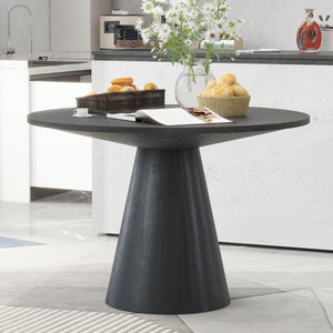 Round Dining Table – Retro Wooden, Seats 4