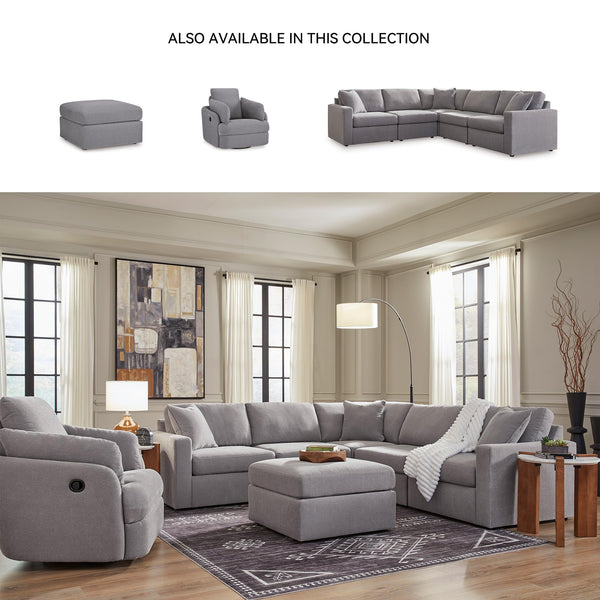 Square Oversized Accent Ottoman – Stain Resistant, Gray