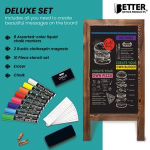 20x40 Magnetic A-Frame Chalkboard Sign with Accessories