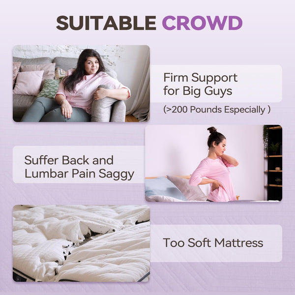 3-Inch Extra Firm Memory Foam Mattress Topper with Removable Cover