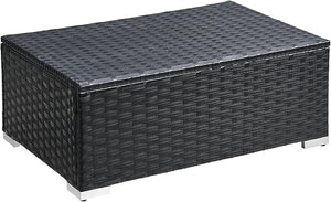 Outdoor Rattan Coffee Table with Storage