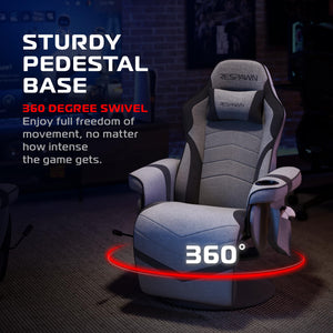 Gaming Recliner Chair with Footrest and Lumbar Support