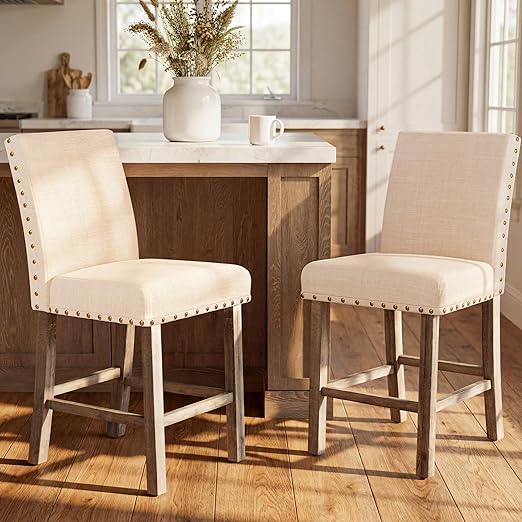 Square Counter Height Dining Table with Barstools