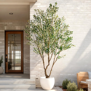 Faux Olive Tree with Pot & Moss — Large Indoor Artificial Plant