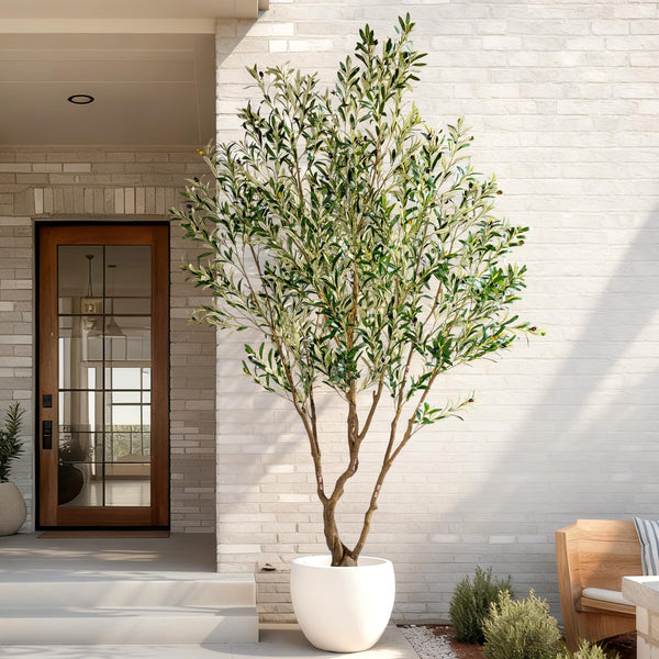 Faux Olive Tree with Pot & Moss — Large Indoor Artificial Plant