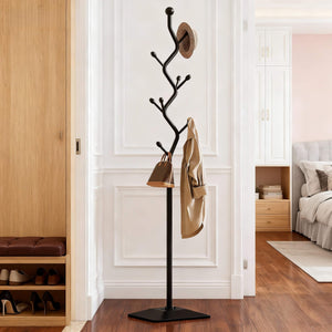 Metal Coat Rack with 8 Hooks