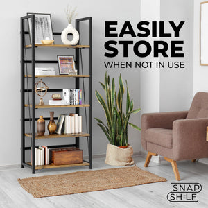 5-Tier Foldable Bookshelf