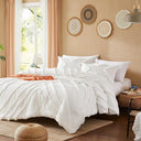 Boho Tufted Comforter Set with Pom-Pom Trim | Queen & King