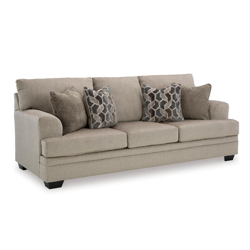 Contemporary Sofa with 4 Toss Pillows