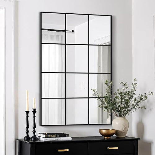 Rectangular Metal Framed Wall Mirror