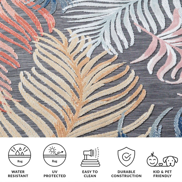Indoor Outdoor Area Rug 8x10 – Stain & UV Resistant, Machine Woven Polyester