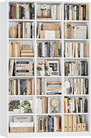 86" Tall 21-Cube Bookshelf – 7-Tier Open Storage Bookcase