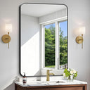 Rectangular Aluminum Frame Bathroom Mirror 28x42 Inch