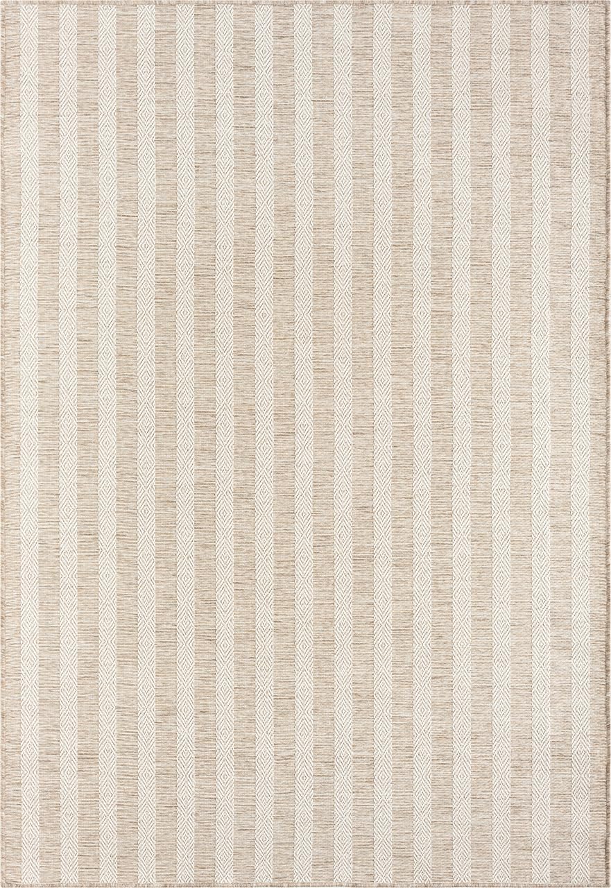 Indoor Outdoor Striped Area Rug – Polypropylene, UV-Resistant, Easy Clean