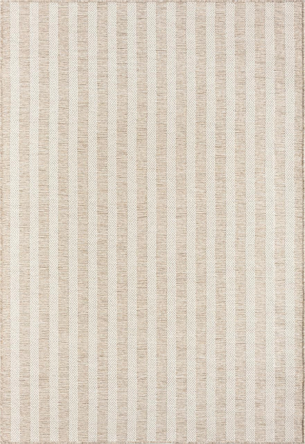 Indoor Outdoor Striped Area Rug – Polypropylene, UV-Resistant, Easy Clean