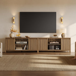 Fluted TV Stand for 55–65 Inch TVs