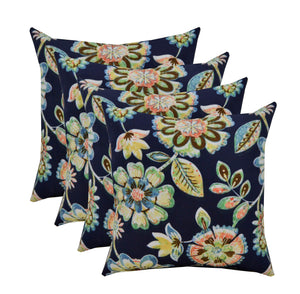 Outdoor Square Throw Pillow Set of 4 – 20x20 Inch, Water & Fade Resistant