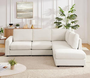 L-Shaped Sectional Sofa with Reversible Chaise