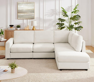 L-Shaped Sectional Sofa with Reversible Chaise
