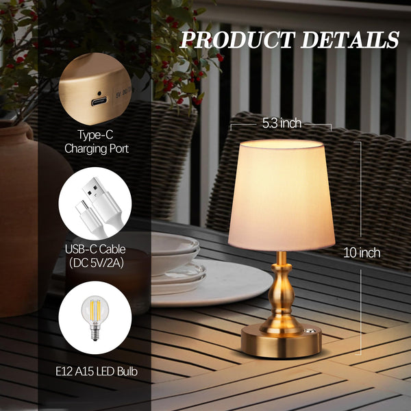 Cordless Rechargeable LED Table Lamp