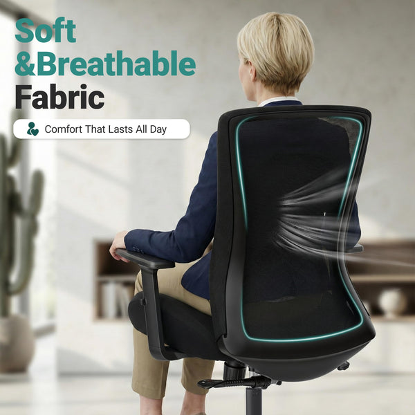 Big & Tall Ergonomic Mesh Office Chair – 500 lb Capacity