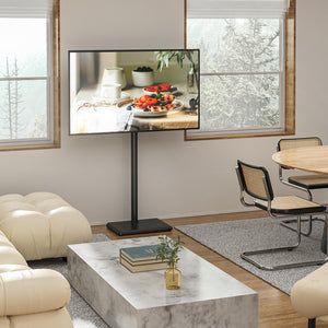 Floor TV Stand with Swivel Mount & Height Adjustment for 32-60 Inch TVs
