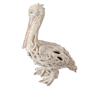 Coastal Pelican Figurine – Polystone Beach Statue