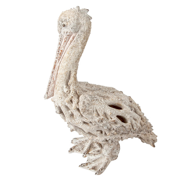 Coastal Pelican Figurine – Polystone Beach Statue